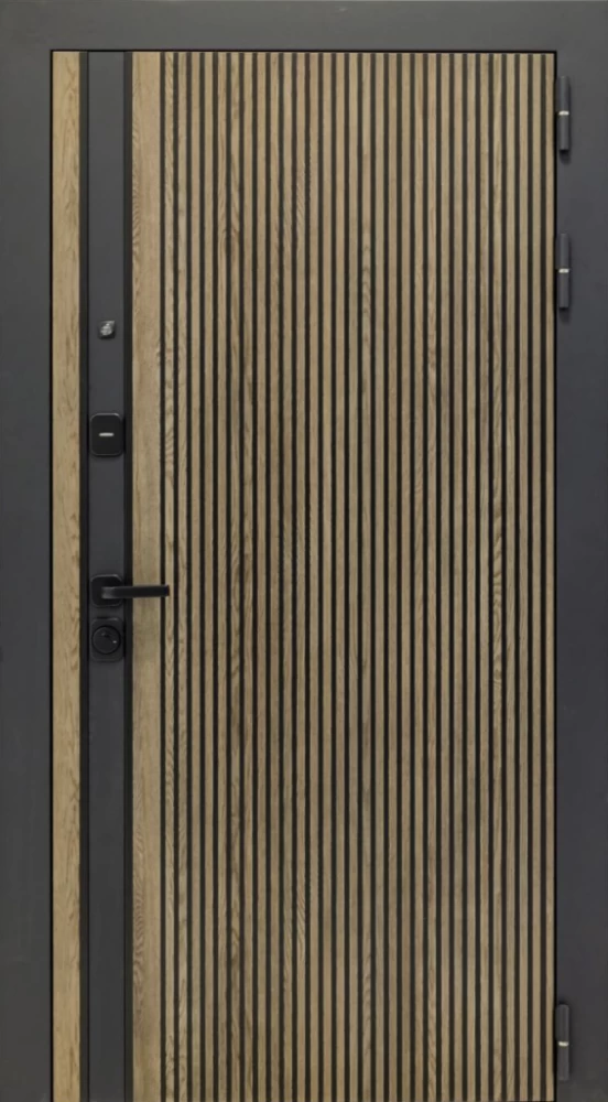 Входная дверь ДвериПРО Rosna Экошпон СБ-3 (16мм, капучино) DPRO196968 внешняя сторона