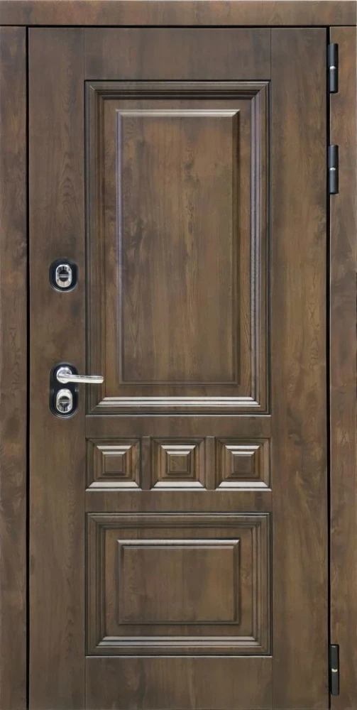 Входная дверь ДвериПРО Аура Алиса (16мм, ПВХ ясень белый, зеркало) DPRO197909 внешняя сторона