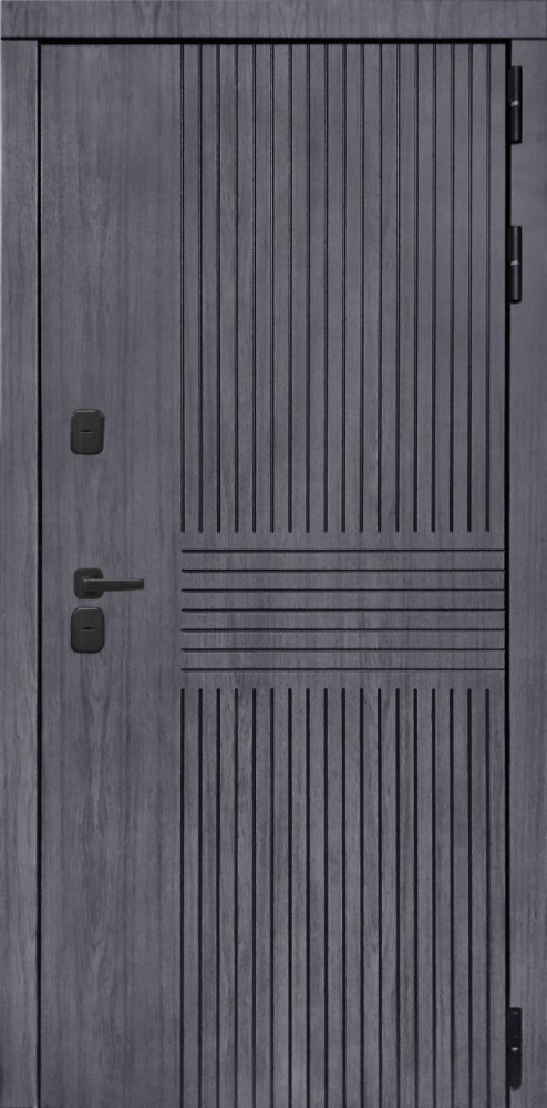 Входная дверь ДвериПРО Берген ФЛ-790 Velutto Grigio DPRO195789 внешняя сторона