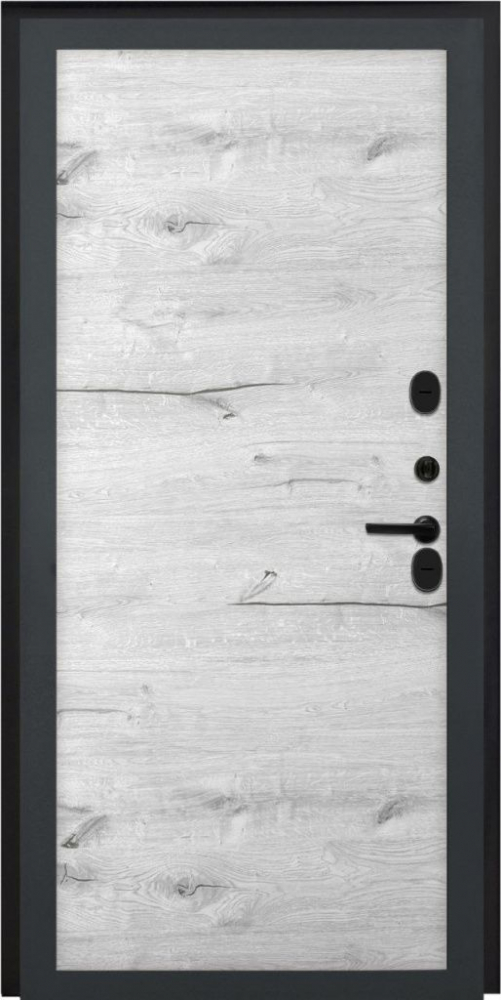 Входная дверь ДвериПРО Берген Без фрезеровки Дуб арктик горизонт DPRO198254 внутренняя сторона