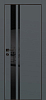 Межкомнатная дверь PX-16 черная кромка с 4-х ст. Графит матовый